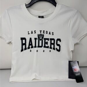 NFL Team Apparel White Crop Shirt